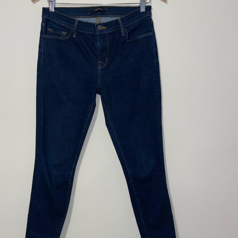 Mid Rise Dark Wash Skinny Jeans